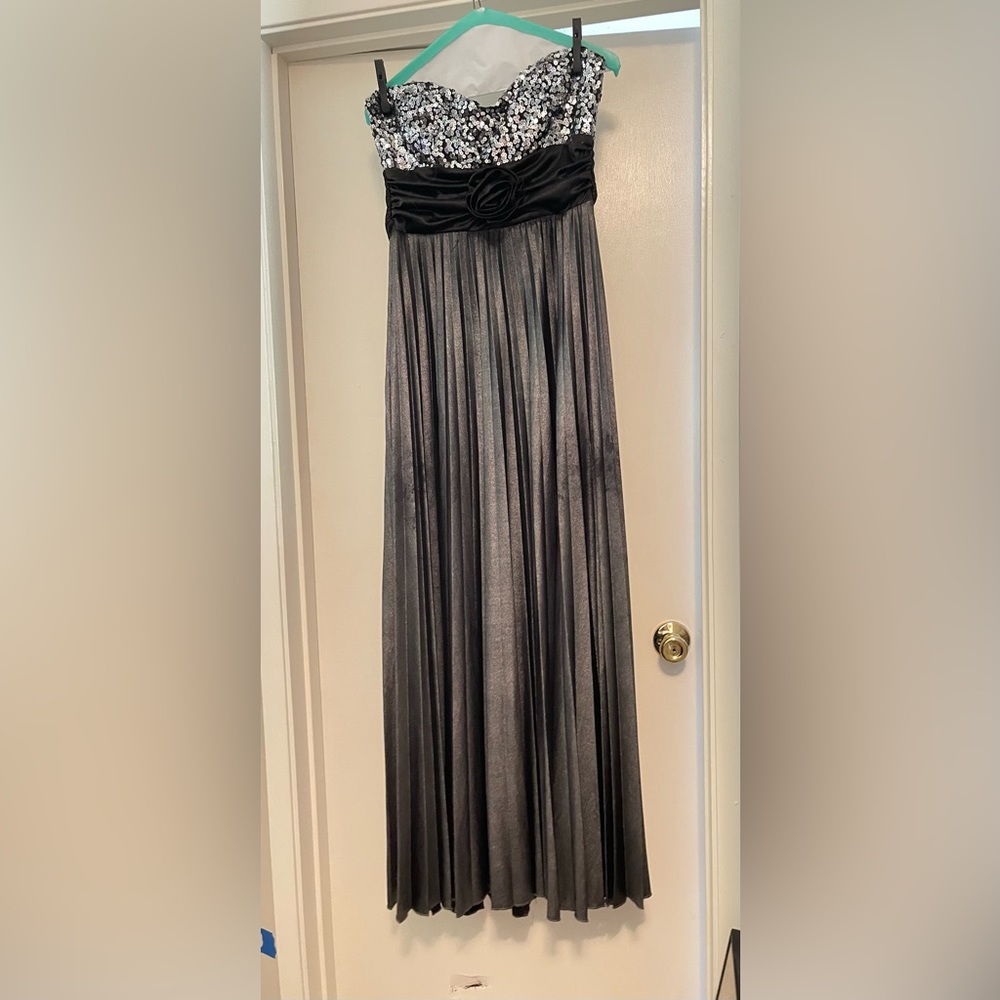 Sliver speakless dress